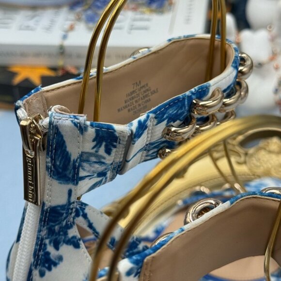 🆕 GIANNI BINI 🧿 x Shea Leigh Mills NWOB Carter Floral Print Strappy Sandal Sz7 - Picture 11 of 13